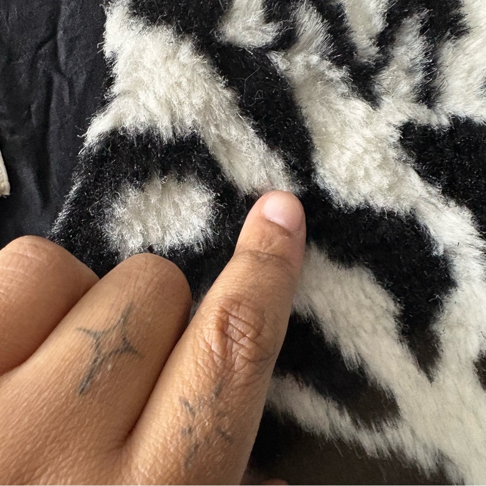 Michael Kors Zebra Faux Fur Jacket - Picture 5 of 9